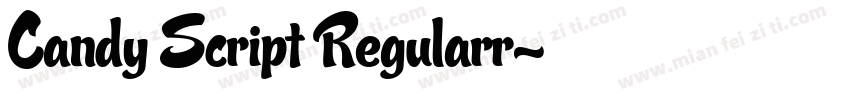 Candy Script Regularr字体转换